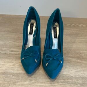 White House Black Market Blue Heels